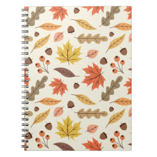 Carnet Coloré Feuille d'automne Motif