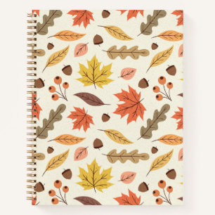 Carnet Coloré Feuille d'automne Motif