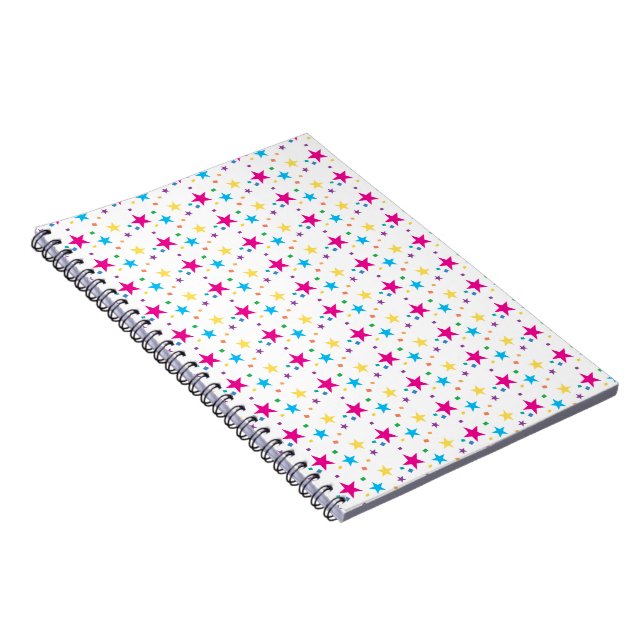 Carnet coloré mignon d'étoiles (Côté Droit)