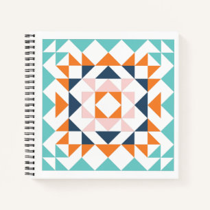 Carnet Coloré moderne bloc de courtepointe Art géométriqu