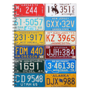 Carnet coloré V1 de plaques minéralogiques des