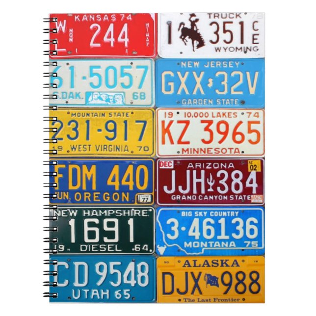 Carnet coloré V1 de plaques minéralogiques des (Devant)