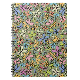 Carnet Colorful Abstract Wildflower Garden