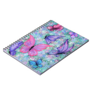 Carnet Colorful Butterflies Flying