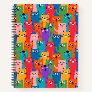 Carnet Colorful cats