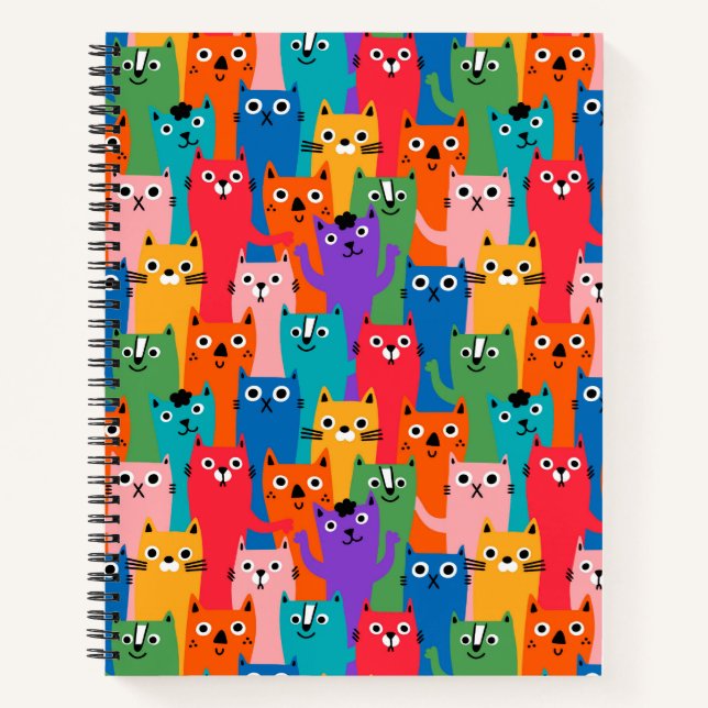 Carnet Colorful cats (Devant)