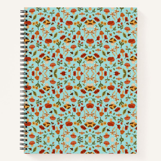 Carnet Colorful notebook with a detailed floral pattern (Devant)
