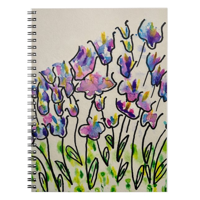 Carnet Colorful Spring Tulips Greeting (Devant)