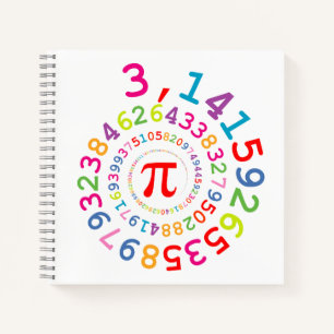 Carnet Coloris de couleurs originaux des chiffres Pi numé
