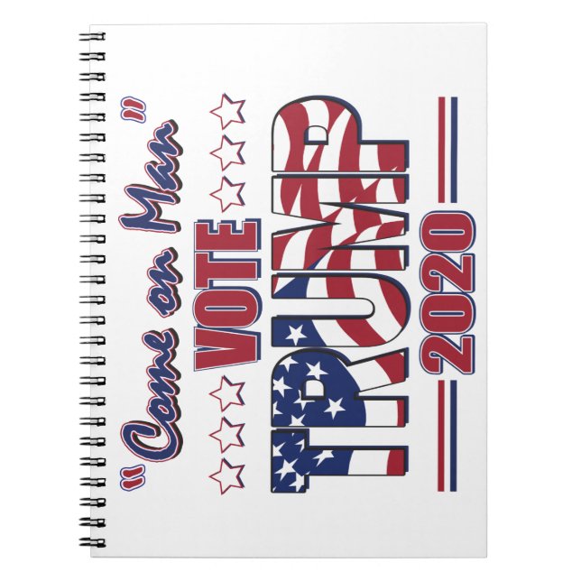 Carnet Come-On-Man—Vote-TRUMP (Devant)
