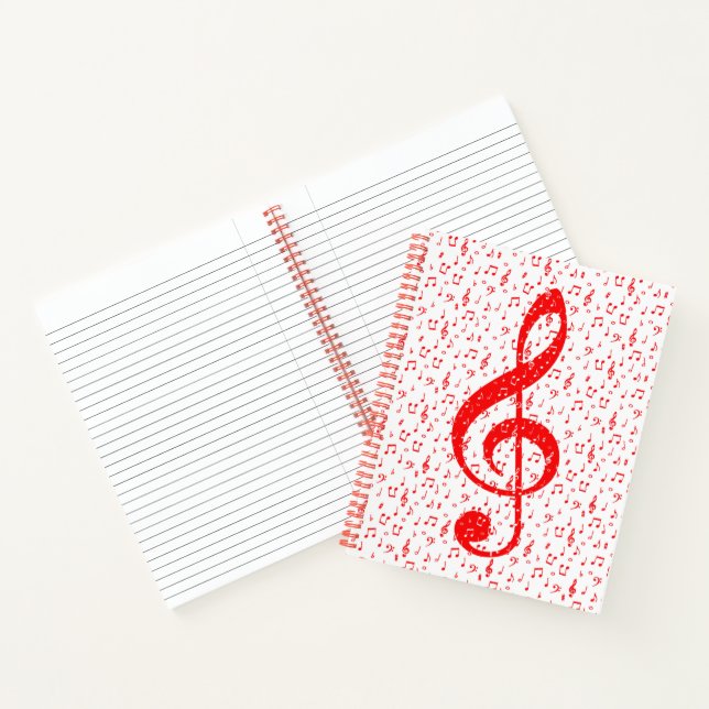 Carnet Comédie musicale rouge et blanc (Intérieur)