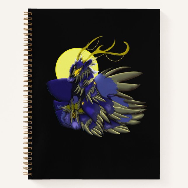 Carnet Comet Dark Fantasy Reindeer Spiral Notebook (Devant)