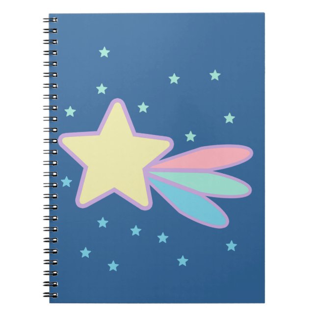 Carnet Comète étoile filante mignonne (Devant)