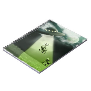 Carnet comique d'abduction de vache à UFO