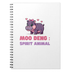 Carnet Comique MOO DENG SPIRIT ANIMAL Aventure Chercheur 