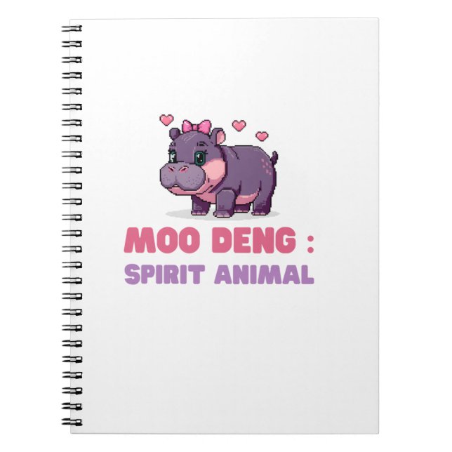Carnet Comique MOO DENG SPIRIT ANIMAL Aventure Chercheur  (Devant)