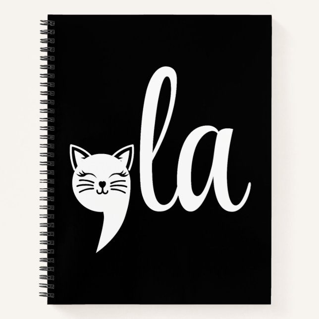 Carnet Comma La Kamala Harris - maman chat pour Kamala (Devant)