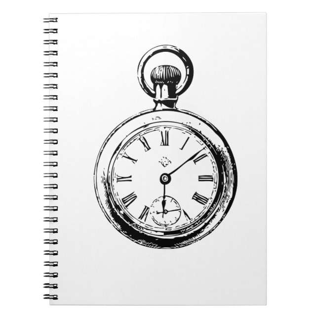 Carnet Comme l'illustration de montre de poche Clockwork (Devant)