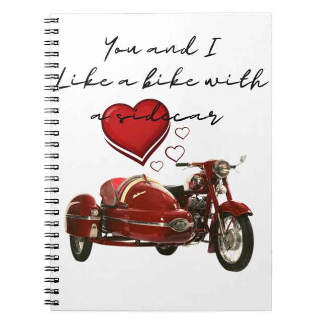 Carnet Comme Une Moto Avec Sidecar (Devant)