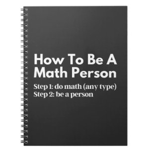 Carnet Comment être une personne douée en maths