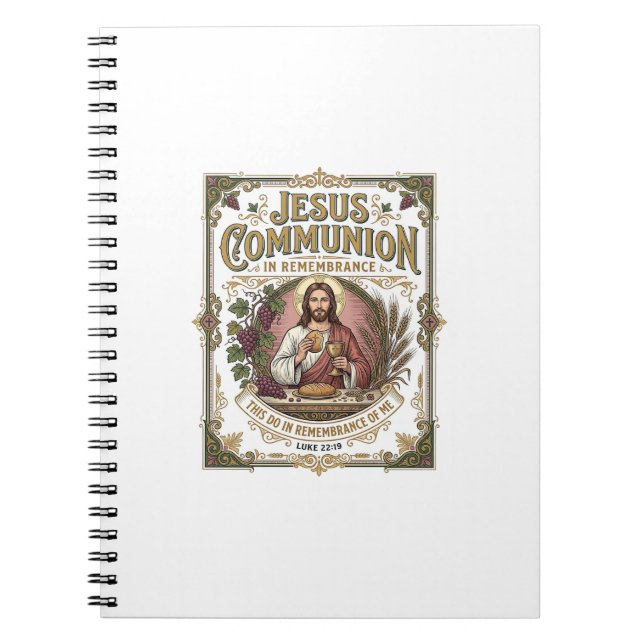 Carnet Communion de Jésus Communion de Jésus Foi chrétien (Devant)