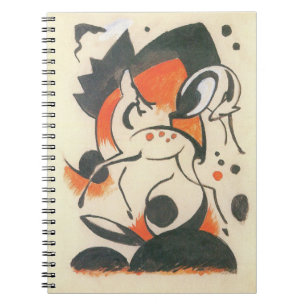 Carnet Composition aux deux cerfs de Franz Marc