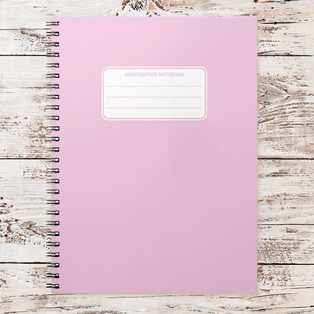 Carnet Composition de couleur unie pastel douce esthétiqu (Créateur téléchargé)