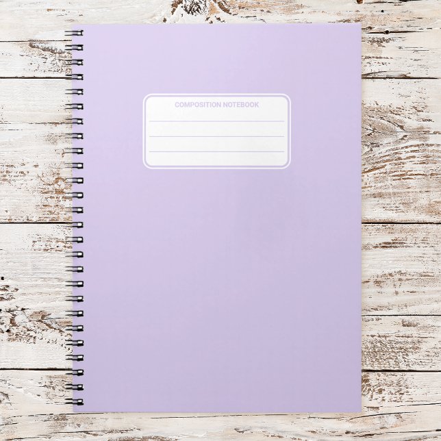 Carnet Composition de couleur unie pastel douce esthétiqu (Créateur téléchargé)