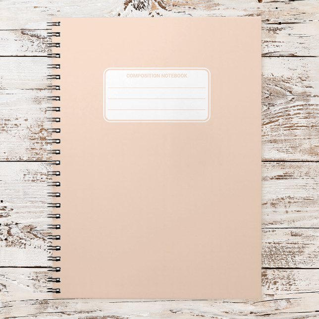 Carnet Composition de couleur unie pastel douce esthétiqu (Créateur téléchargé)
