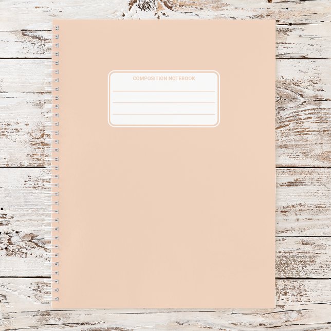 Carnet Composition de couleur unie pastel douce esthétiqu (Créateur téléchargé)