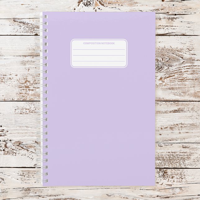 Carnet Composition de couleur unie pastel douce esthétiqu (Créateur téléchargé)