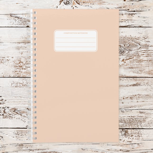 Carnet Composition de couleur unie pastel douce esthétiqu (Créateur téléchargé)