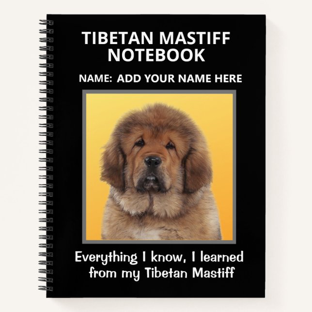 Carnet Composition du Mastiff tibétain (Devant)