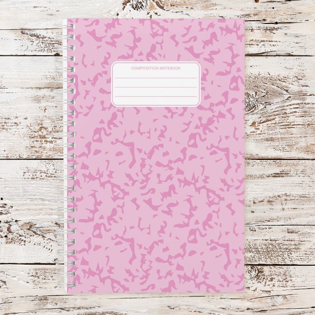 Carnet Composition esthétique de marbre pastel doux (Créateur téléchargé)