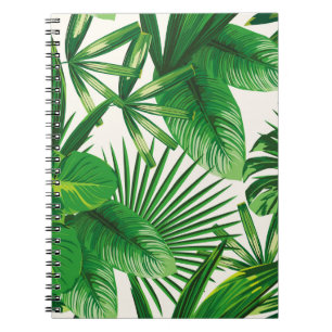 Carnet Composition exotique tropicale verte naturelle feu