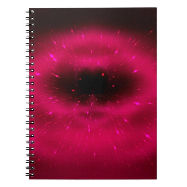 Carnet Composition fractale rose Abstraite. Explosion mag (Devant)