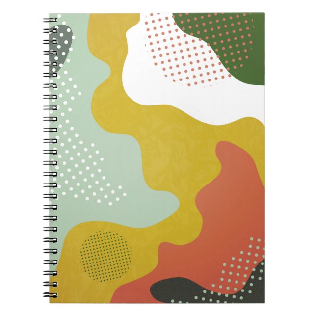 Carnet Composition géométrique abstraite moderne avec déc (Devant)