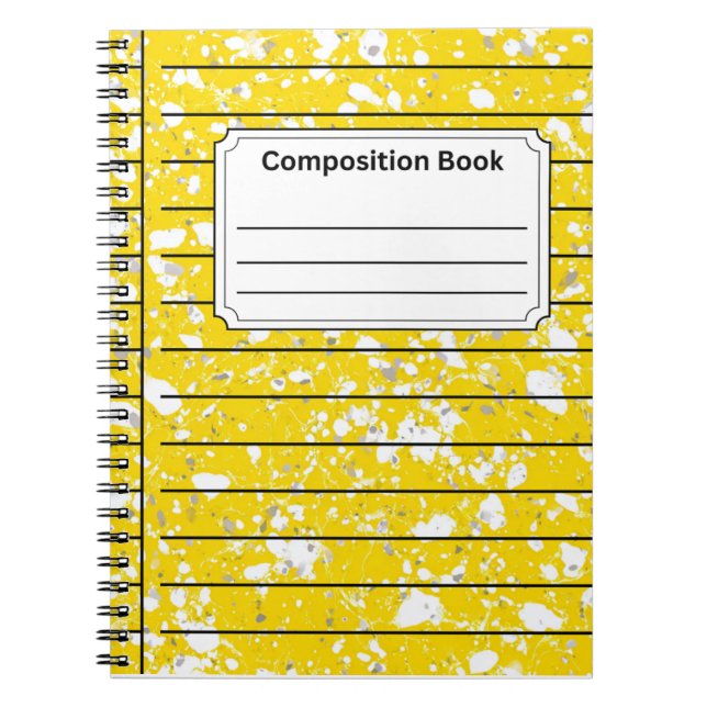 Carnet Composition jaune vif (Devant)