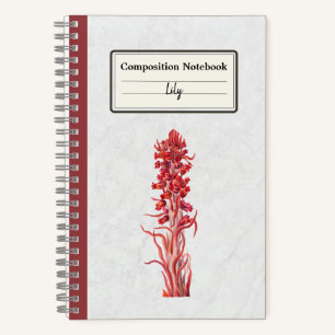 Carnet Composition personnalisée des fleurs de neige