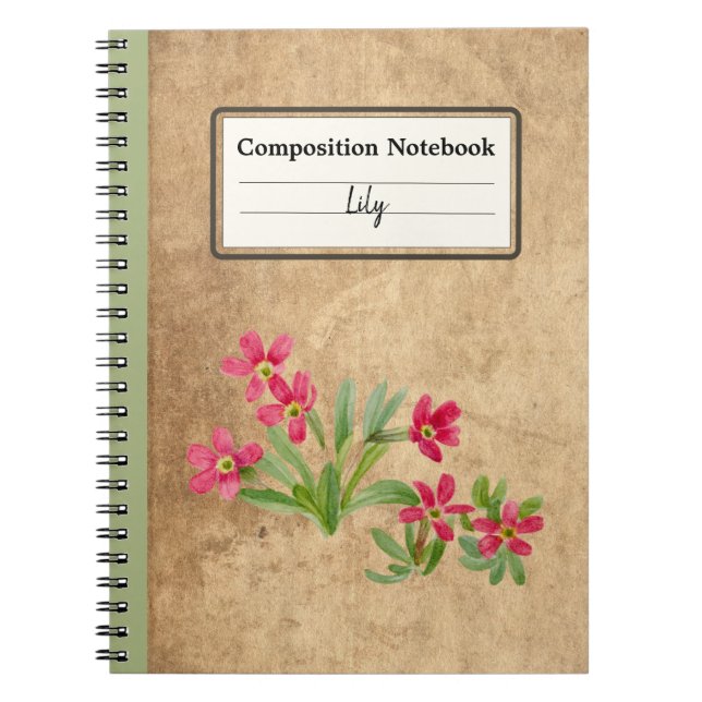 Carnet Composition personnalisée Primrose (Devant)