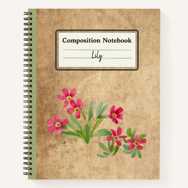Carnet Composition personnalisée Primrose (Devant)