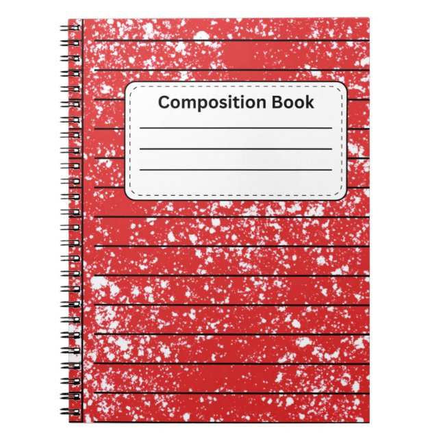 Carnet Composition rouge (Devant)