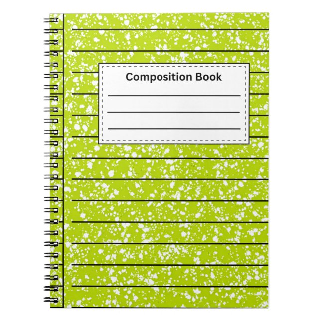 Carnet Composition verte (Devant)