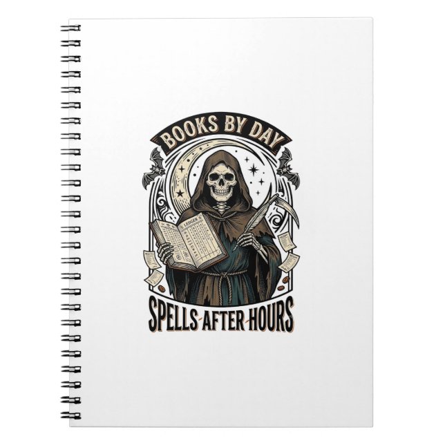 Carnet Comptable d'Halloween Sorcière Conception de Fauch (Devant)