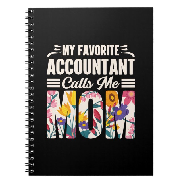Carnet Comptable Mon Comptable Favori M'Appelle Maman (Devant)