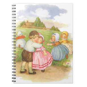 Carnet Comptines de Mère l'Oie Georgie Porgie vintage