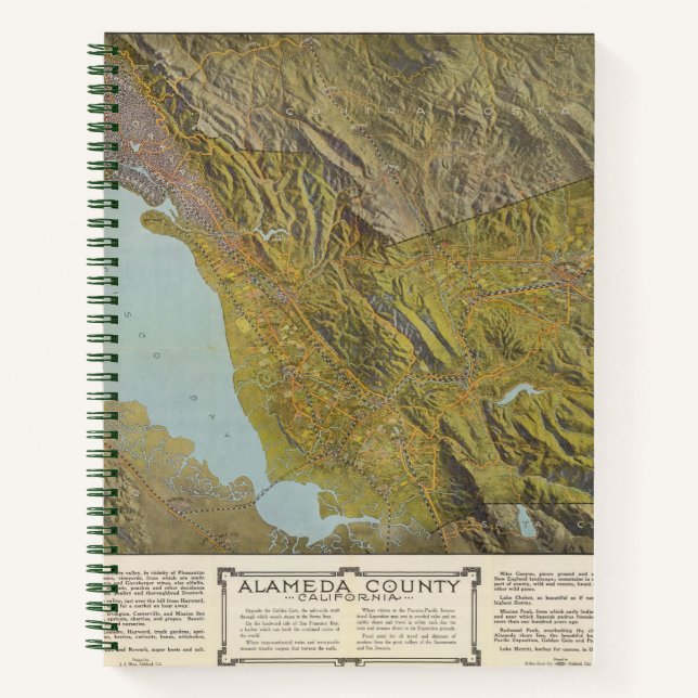 Carnet Comté d'Alameda, Californie (Devant)