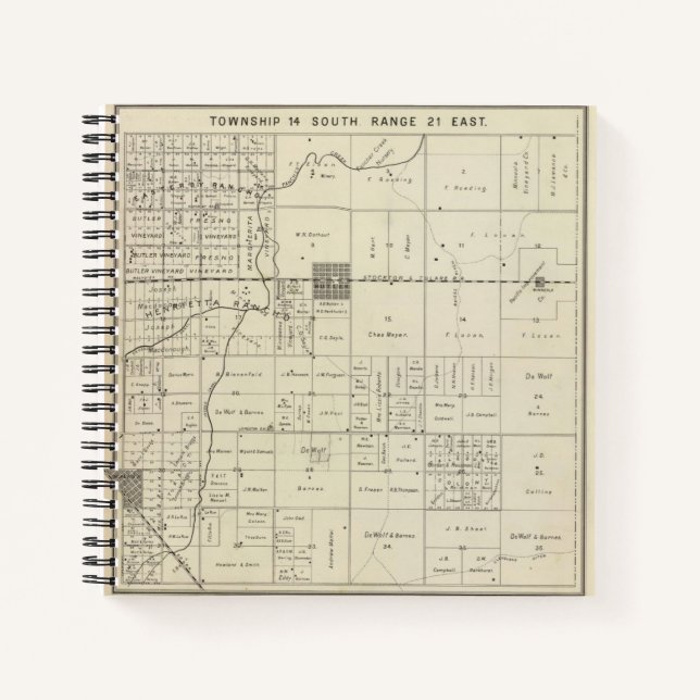 Carnet Comté de Fresno, Californie 13 2 (Devant)