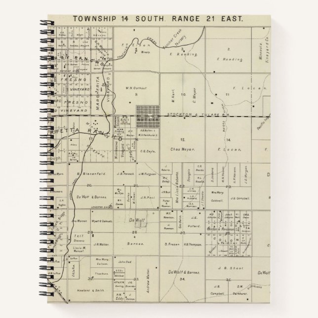 Carnet Comté de Fresno, Californie 13 2 (Devant)