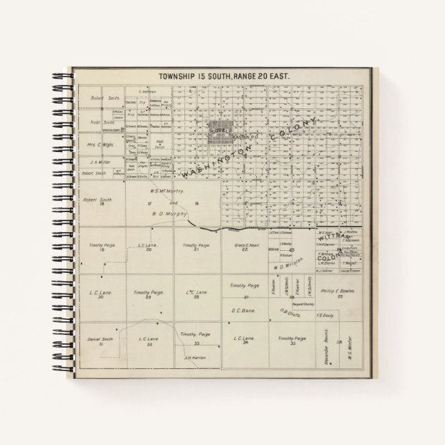 Carnet Comté de Fresno, Californie 6 2 (Devant)